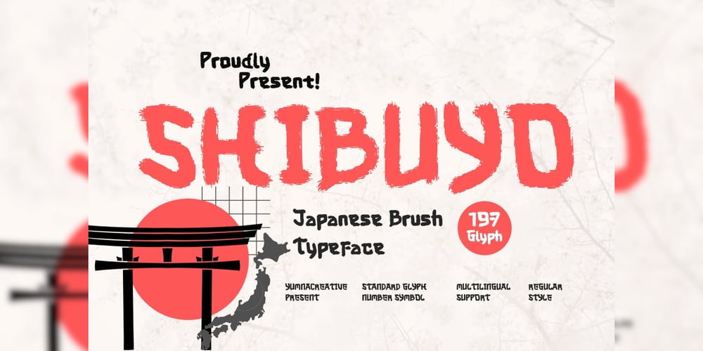 Shibuyo Brush font