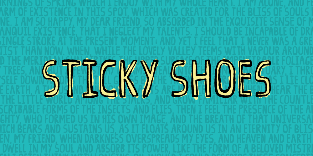 Sticky Shoes font