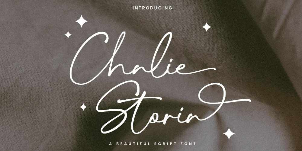 Chalie Storia font