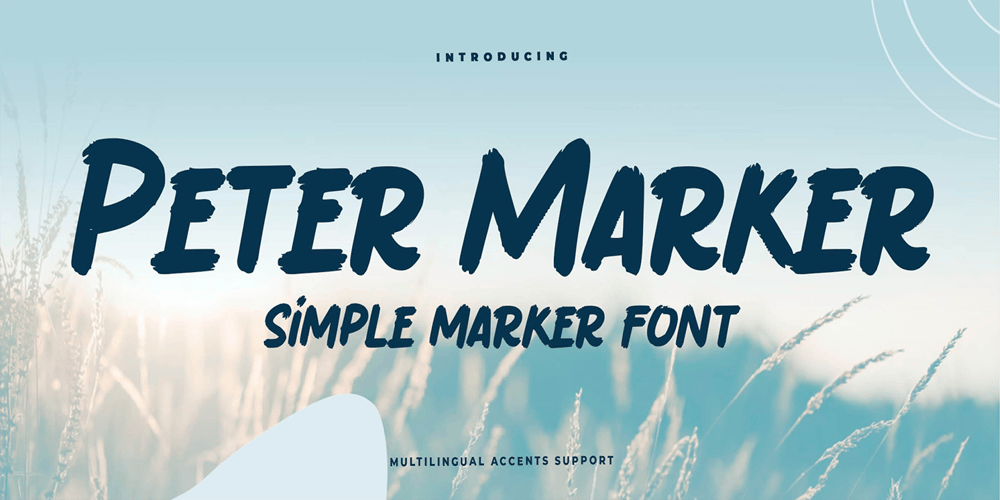 Peter Marker font