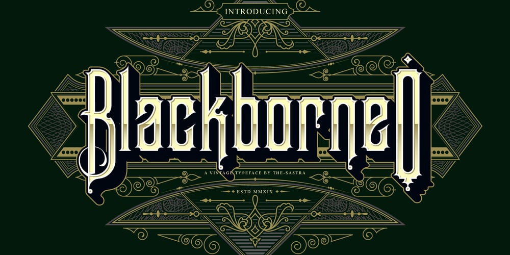 Blackborneo font