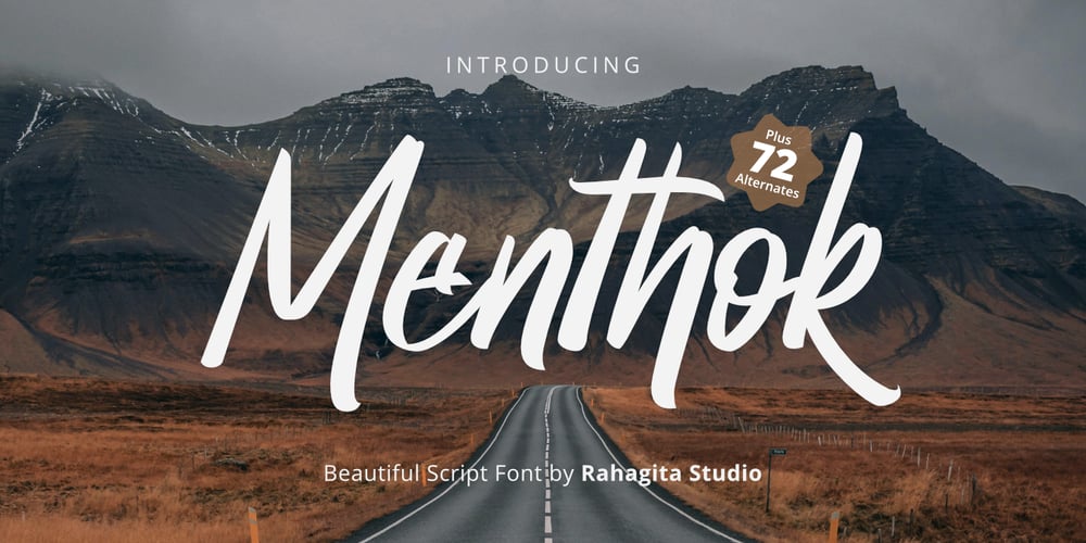 Menthok font