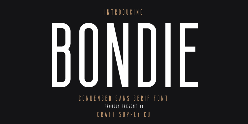 Bondie font