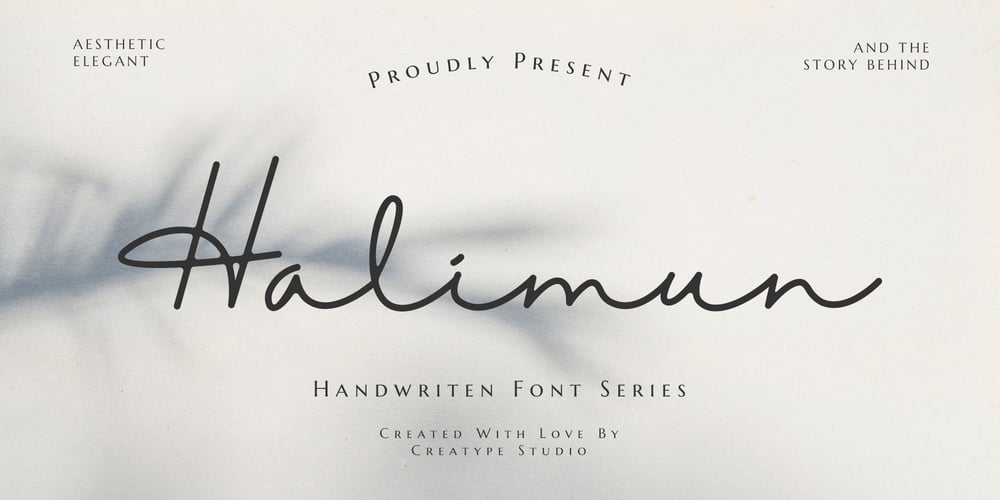 Halimun Script Style font