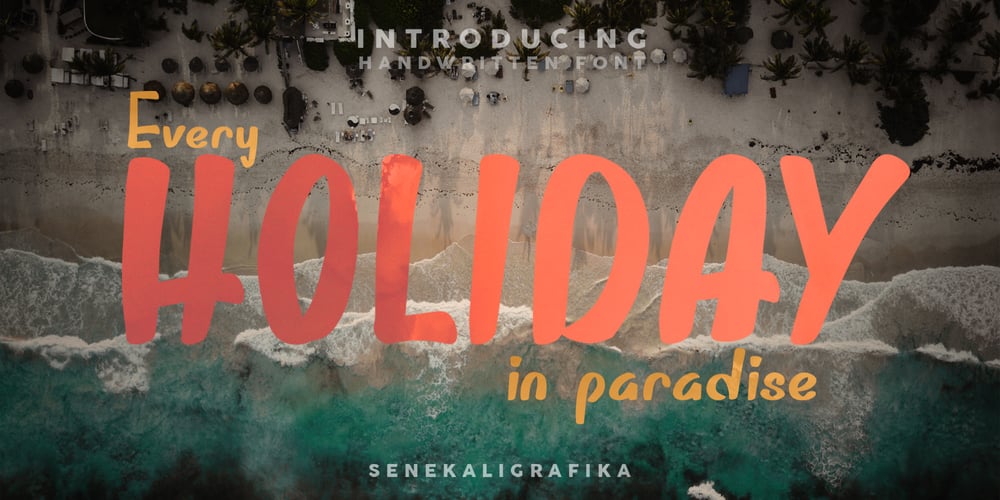 Holiday In Paradise font