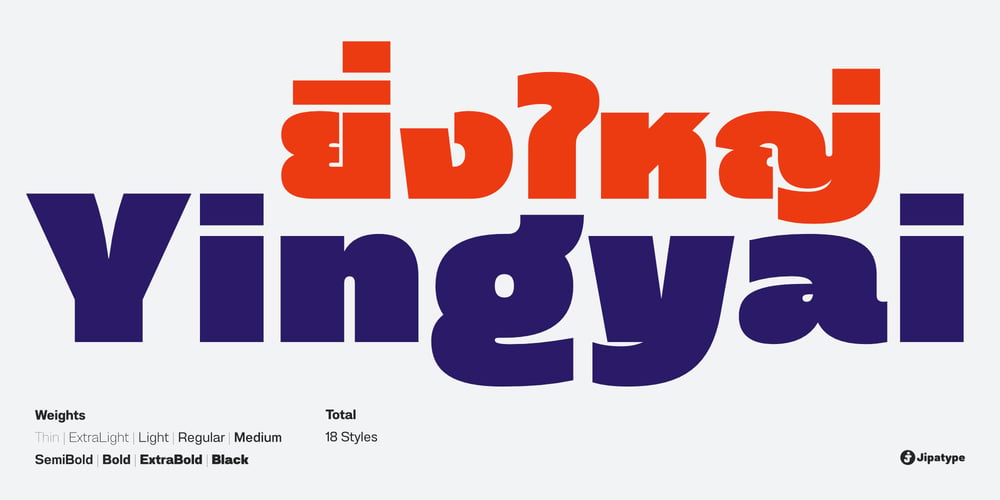 Yingyai font