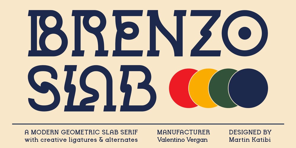 Brenzo Slab font