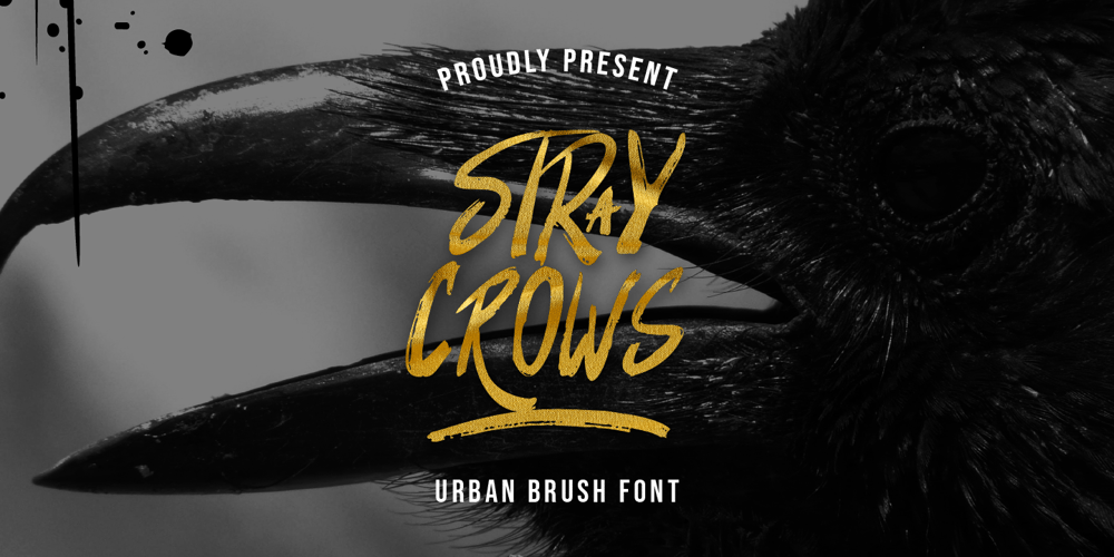 Stray Crows font