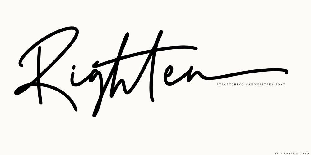 Righten font