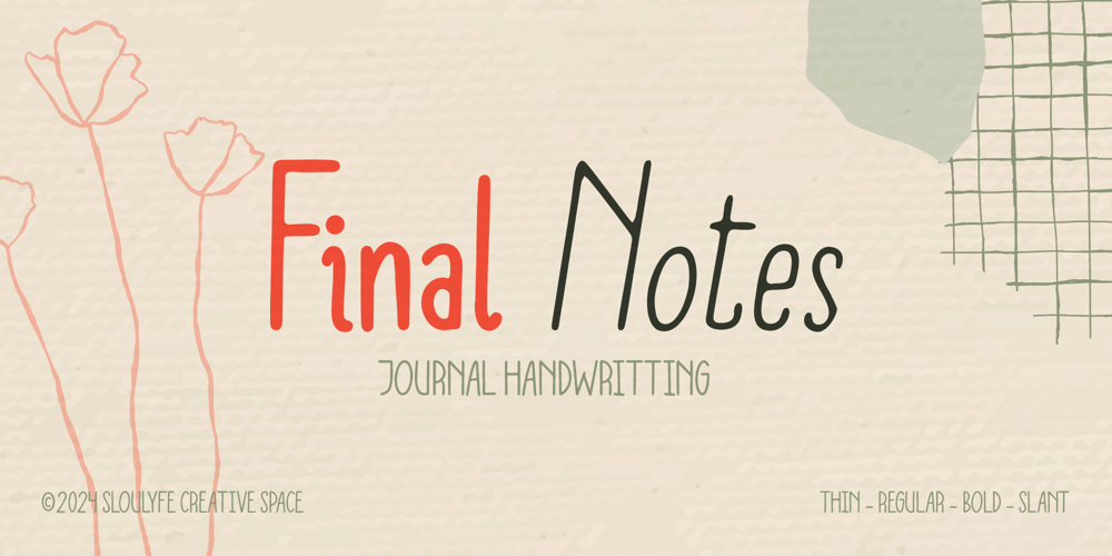 Final Notes font