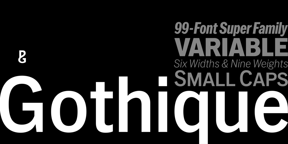 PG Gothique font