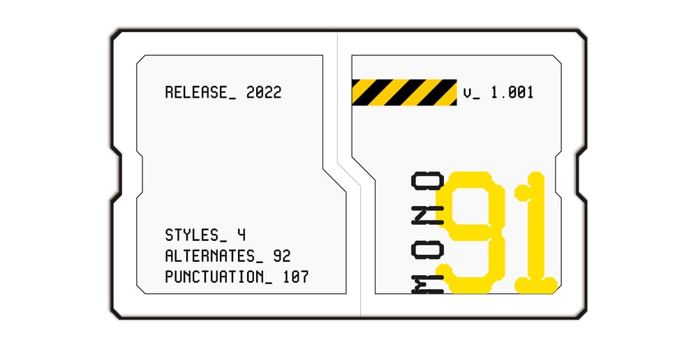 Mono 91 font