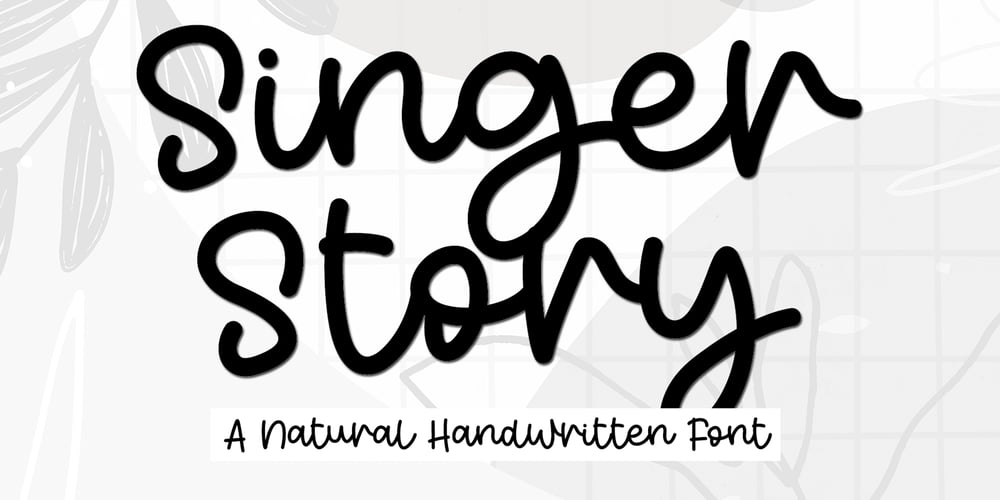 Singer Story font