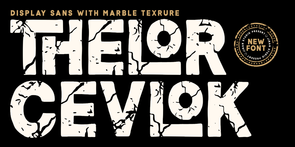 Thelor Cevlok font