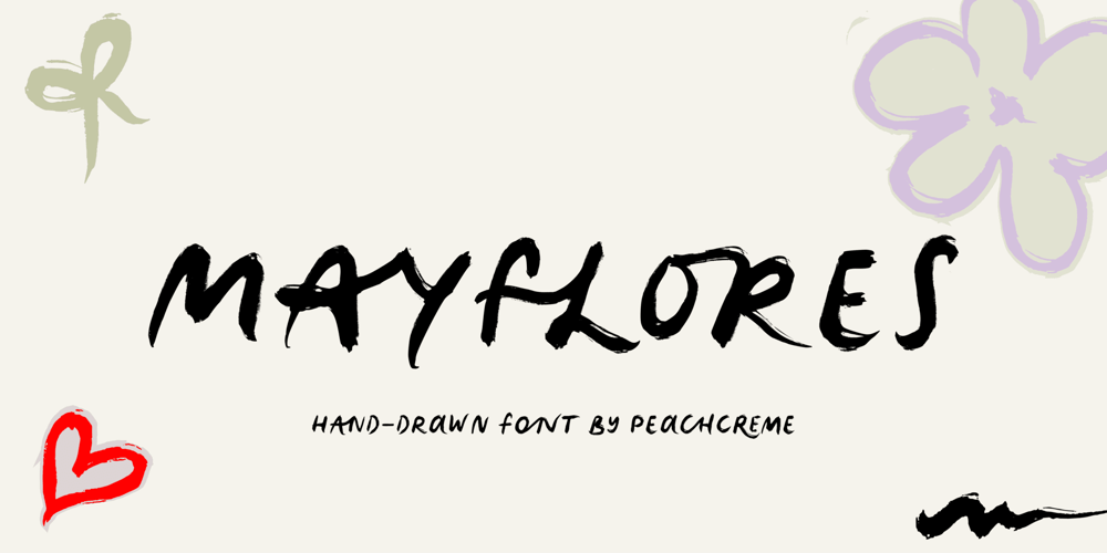 Mayflores font