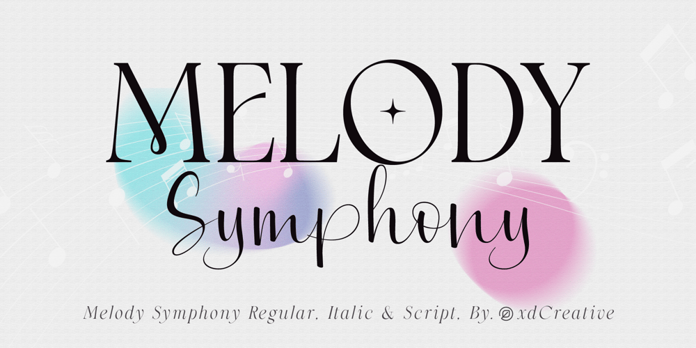 Melody Symphony font