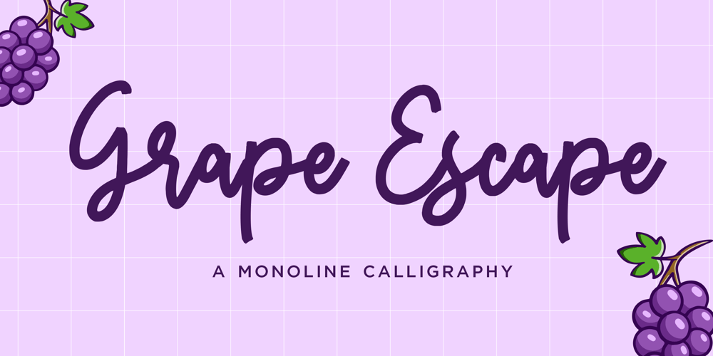 Grape Escape font