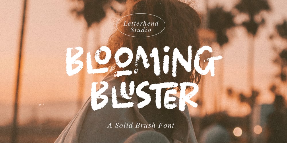 Blooming Bluster font