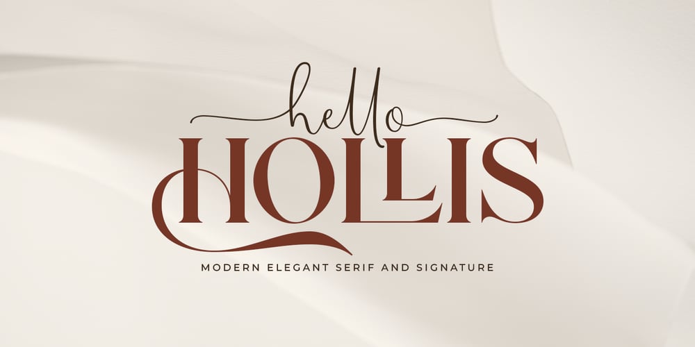 Hello Hollis font