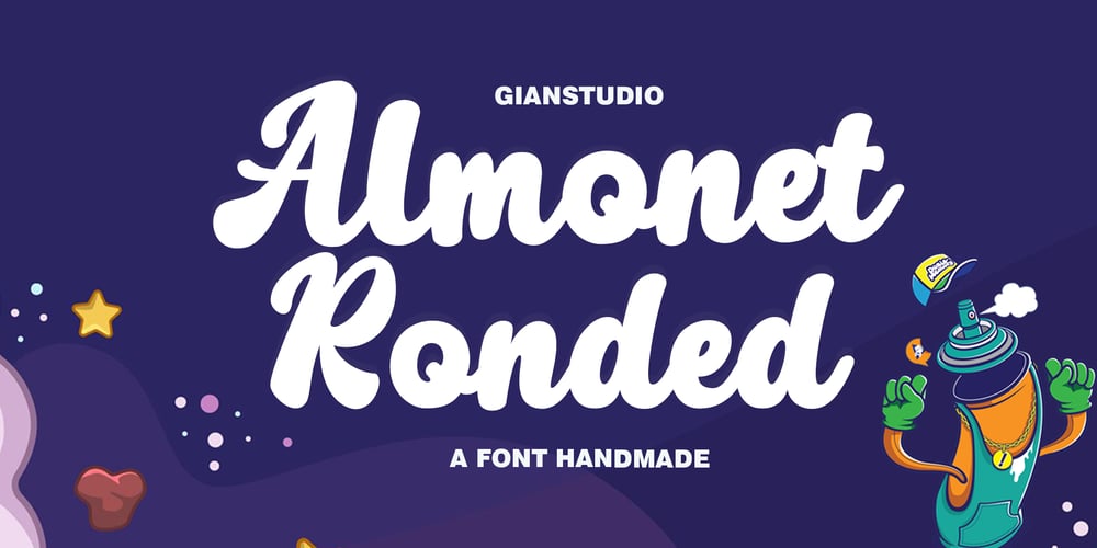 Almonet Ronded font