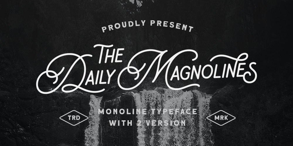 Daily Magnolines font