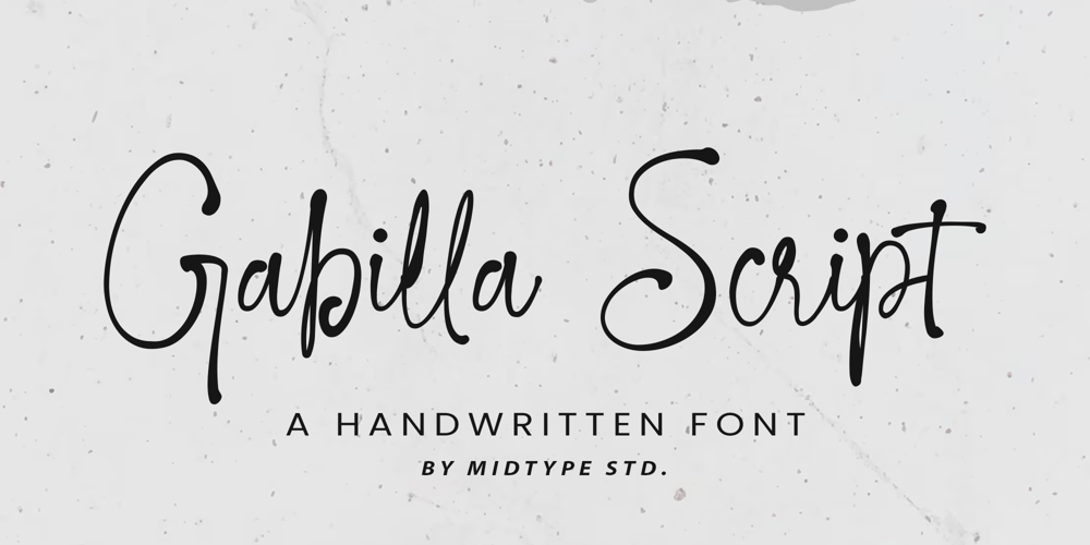 Gabilla Script font