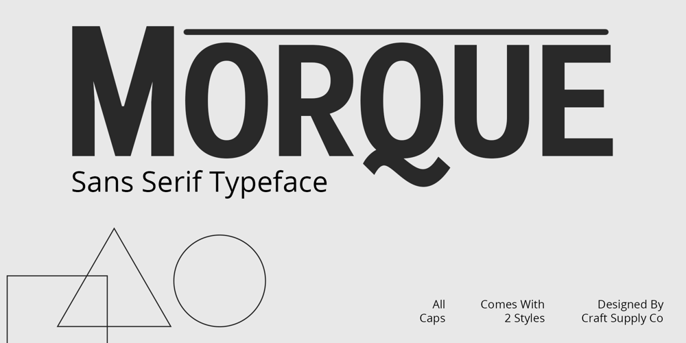 Morque font