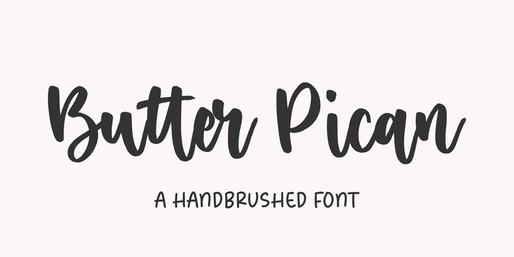Butter Pican font
