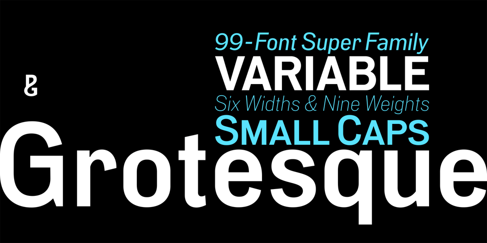 PG Grotesque Variable font
