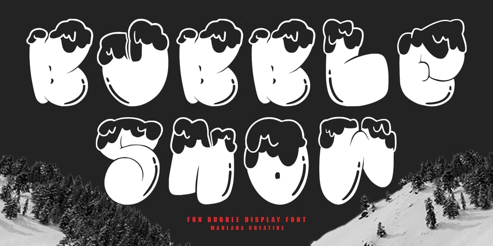 MC Bubble Snow font