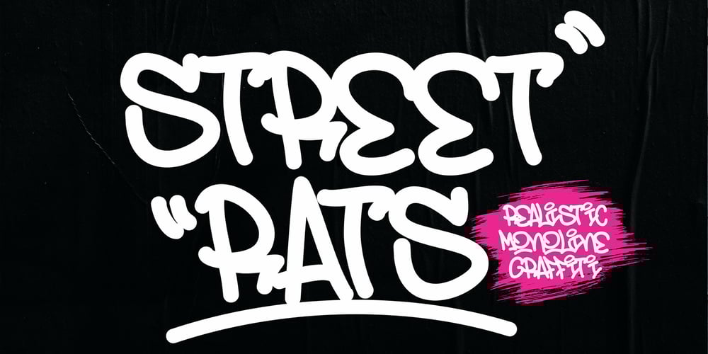 Street Rats Monoline font