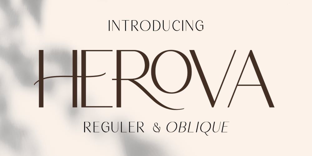 Herova Italic font