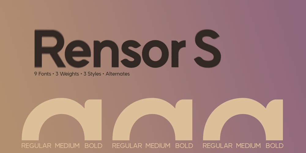 Rensor S font