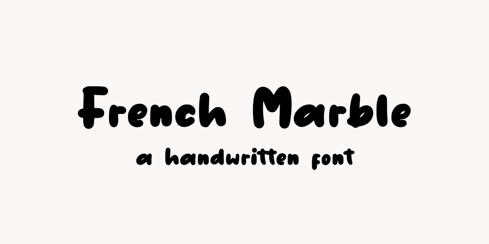 French Marble font