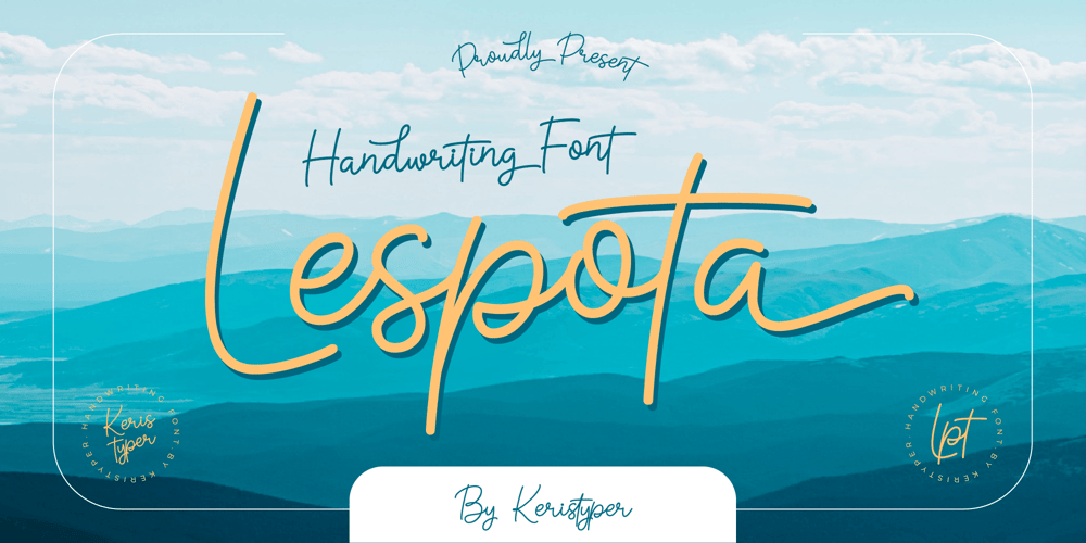 Lespota font
