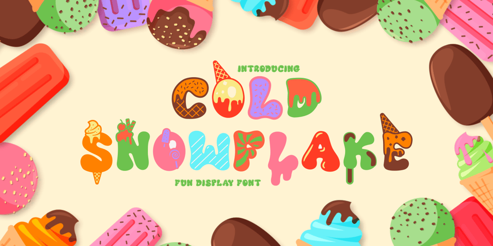 Cold Snowflake font