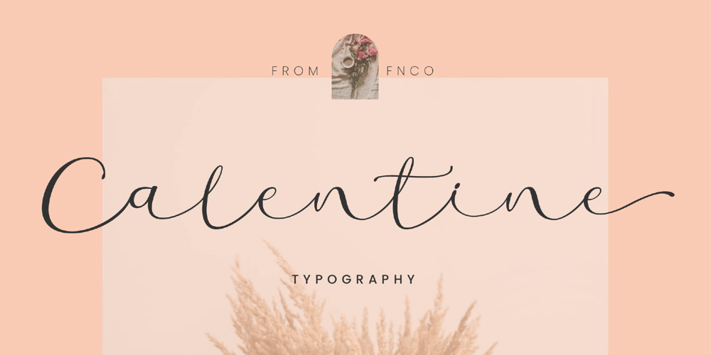 Calentine font