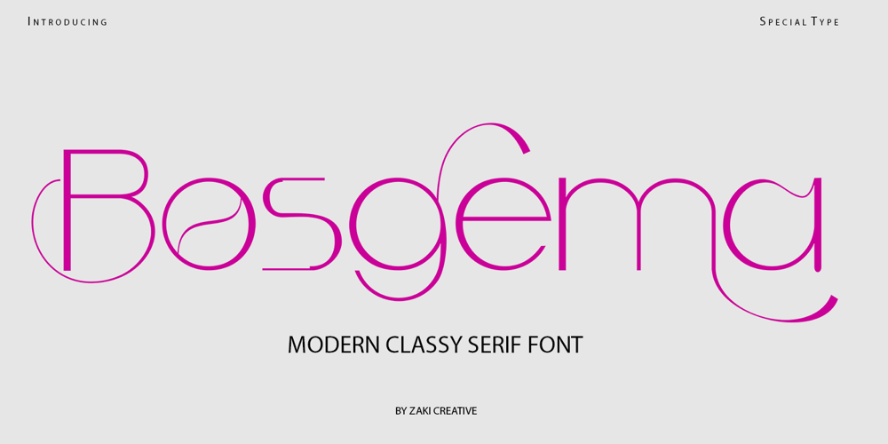 Bosgema font