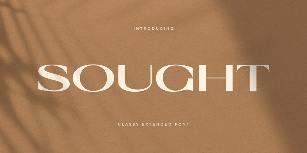 Sought font