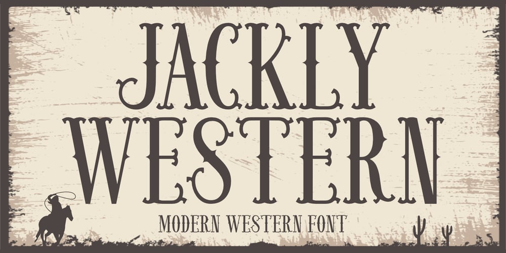 Jackly Western font