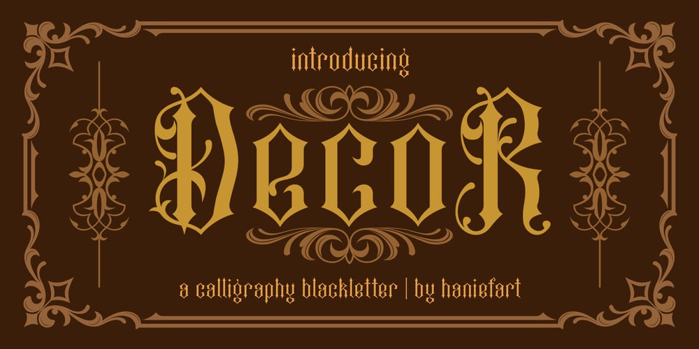 Decor font