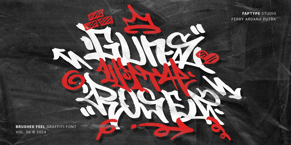 Guns With Rosez Graffiti font