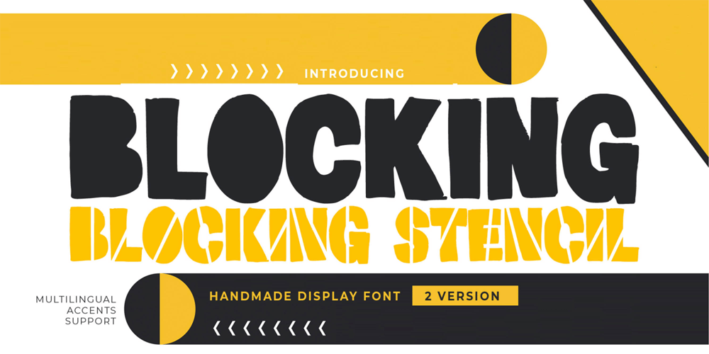 Blocking font