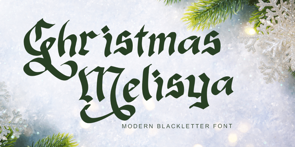 Christmas Melisya font
