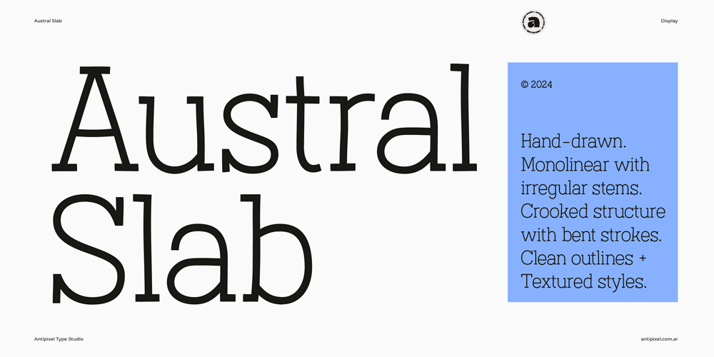 Austral Slab font