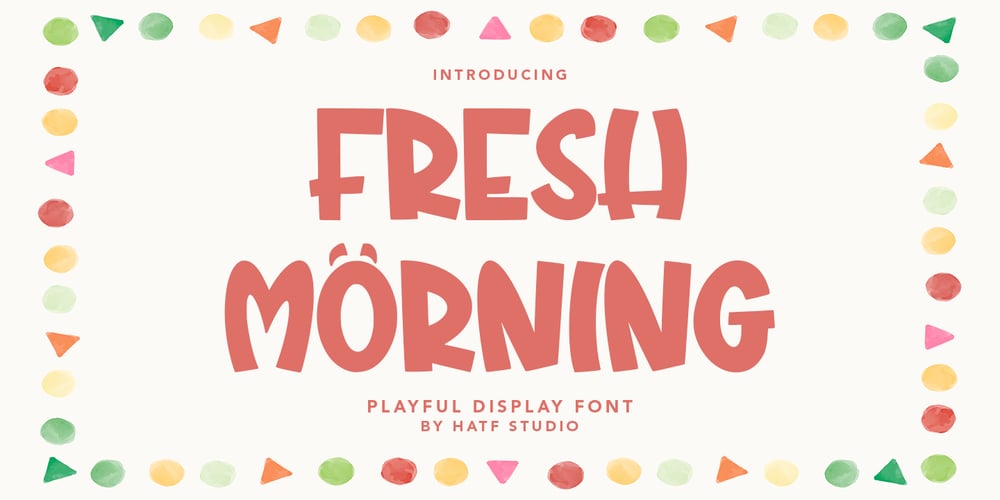 Fresh Morning font