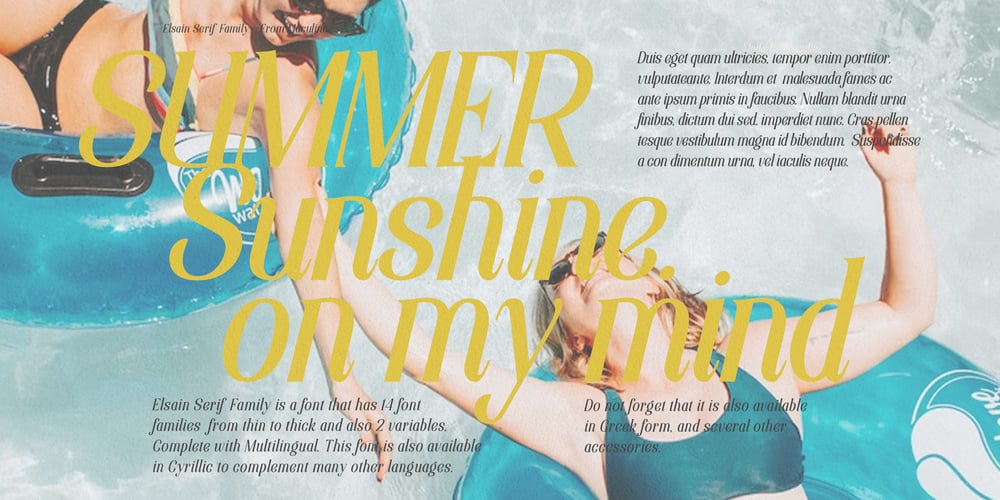 Elsain Serif Font font