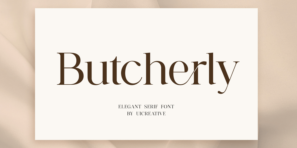 Butcherly font