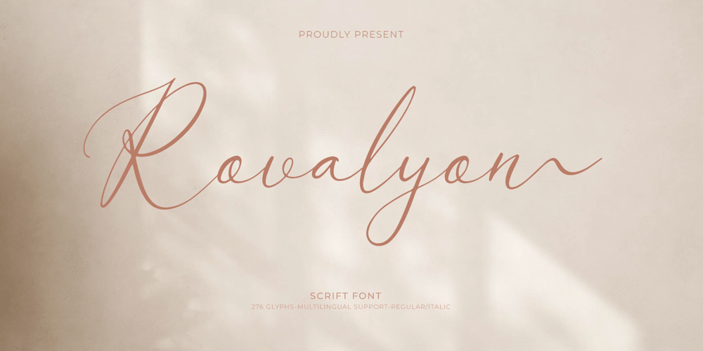 Rovalyon font