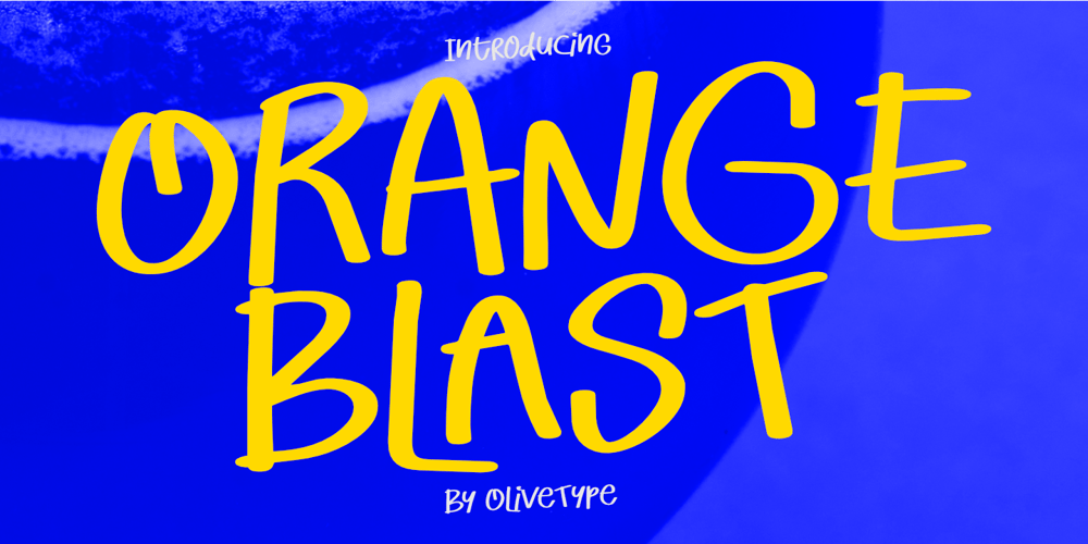 Orange Blast font